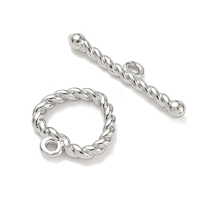 Brass Toggle Clasps KK-CBA42CA-01D-P-1