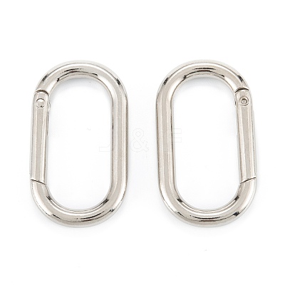 Zinc Alloy Spring Gate Rings PALLOY-L233-07A-P-1
