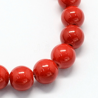 Natural Dyed Mashan Jade Gemstone Bead Strands G-R272-10mm-01-1