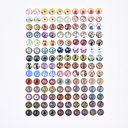 Glass Cabochons GGLA-R040-12mm-06-1