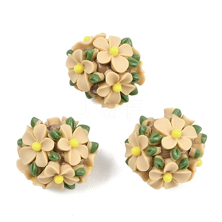 Handmade Polymer Clay Beads CLAY-H009-02D-1