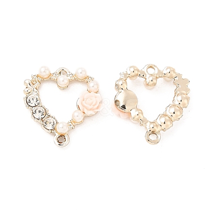 Alloy Crystal Rhinestone Connector Charms PALLOY-E014-04LG-01-1