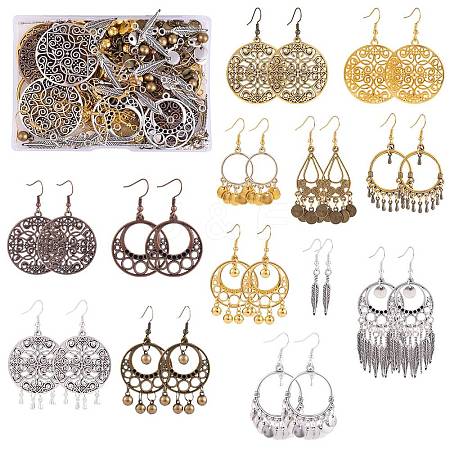 DIY Chandelier Dangle Earring Making Kit DIY-SZ0008-65-1