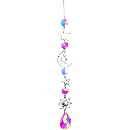 1Pc Iron Big Pendant Decorations DJEW-CN0001-37B-1