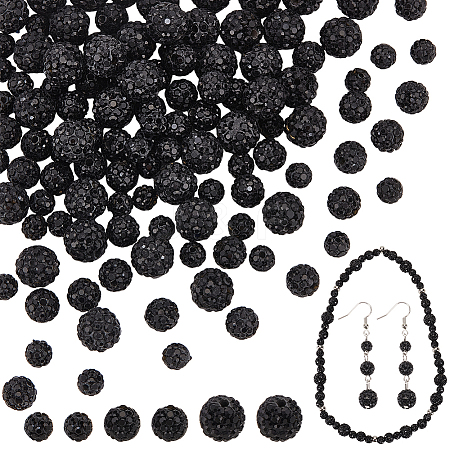 120Pcs 3 Styles Handmade Polymer Clay Disco Ball Beads FIND-PH0022-09A-1