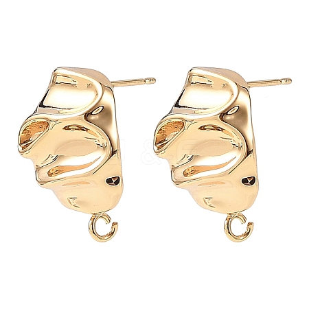SHEGRACE Brass Stud Earring Findings XGRQ64124-870G-1