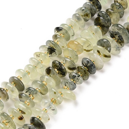 Natural Prehnite Beads Strands G-D480-A09-1