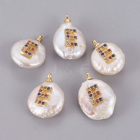Natural Cultured Freshwater Pearl Pendants PEAR-F008-32G-E-1