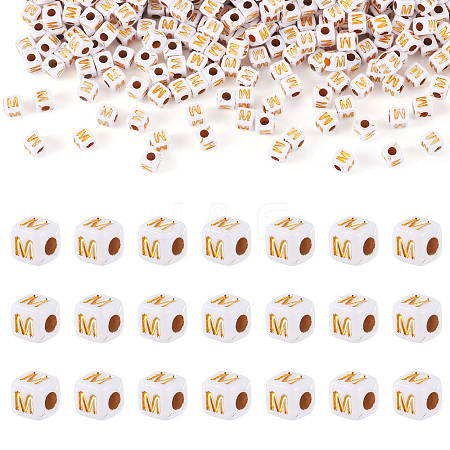 Opaque Acrylic Beads MACR-TAG0001-07M-1