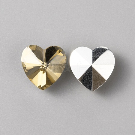Glass Rhinestone Cabochons GLAA-WH0036-07-1
