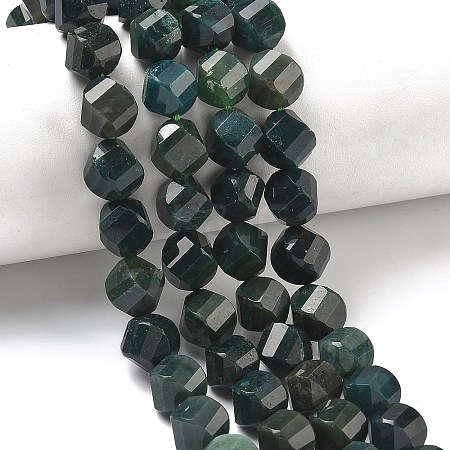 Natural Moss Agate Beads Strands G-C267-B23-1