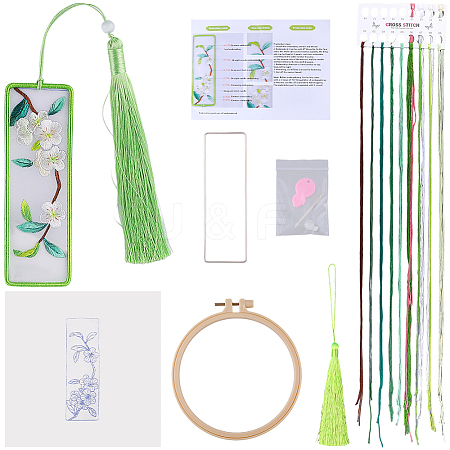 DIY Bookmarks Embroidery Starter Kit DIY-WH20816-004C-1