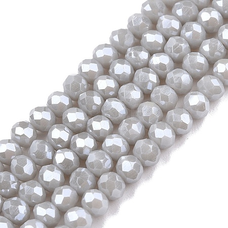 Electroplate Glass Beads Strands EGLA-A044-P3mm-B19-1