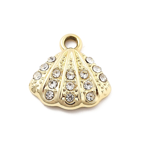 Alloy Rhinestone Pendants FIND-U026-24A-G-1