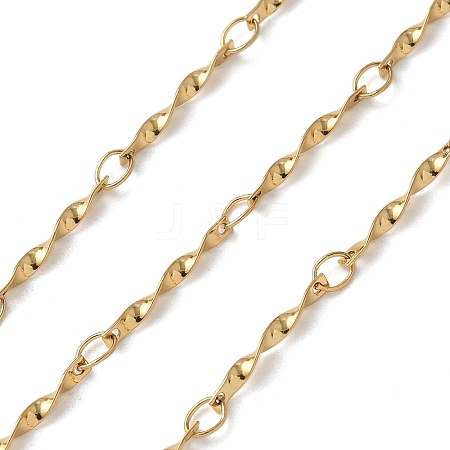 304 Stainless Steel Twist Bar Link Chains CHS-C015-08G-1