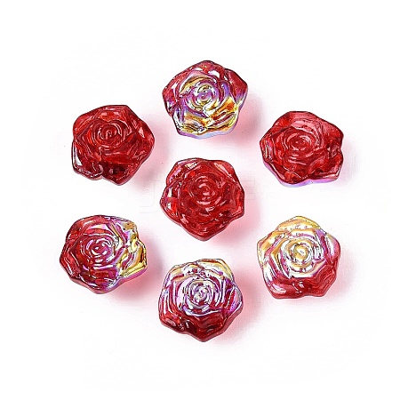 Electroplate Transparent Glass Beads Strands LS-EGLA-N056-02A-06-1