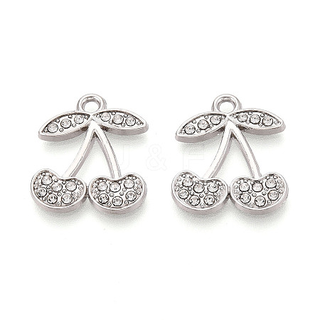Alloy Rhinestone Pendants FIND-N008-31P-1