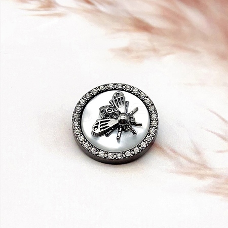 Alloy Rhinestone Shank Buttons PW-WG209B0-04-1