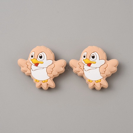Bird Food Grade Eco-Friendly Silicone Beads SIL-WH0018-003F-1