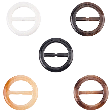 20Pcs Resin Tri-Glide Adjuster Buckles FIND-GF0008-12G-1