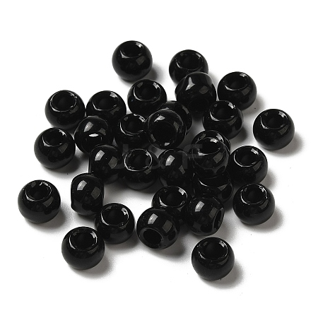 Glass Imitation Black Agate Beads JX491A-1