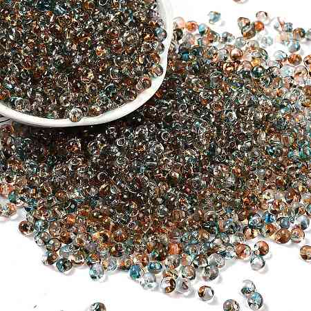 6/0 Spray Paint Glass Seed Beads SEED-H003-11G-1