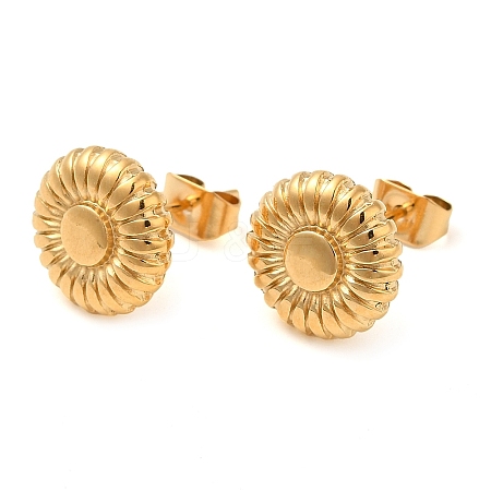 Vacuum Plating 304 Stainless Steel Stud Earing for Women EJEW-M224-05G-1