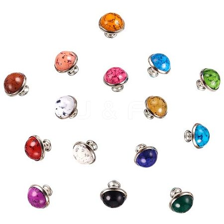 Turquoise Rivet Studs FIND-PH0015-12mm-12-1