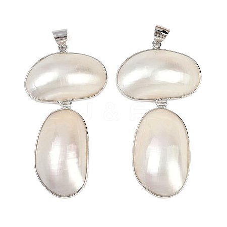 Natural Shell Big Pendants SSHEL-B003-01P-01-1