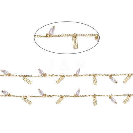 3.28 Feet Handmade Brass Curb Chains X-CHC-I027-06G-1