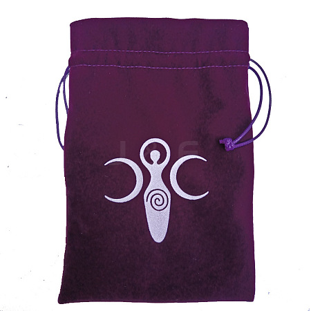 Velvet Tarot Cards Storage Bags ZODI-PW0002-01F-02-1