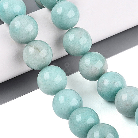 Dyed Natural White Jade Beads Strands G-Q606-69A-1