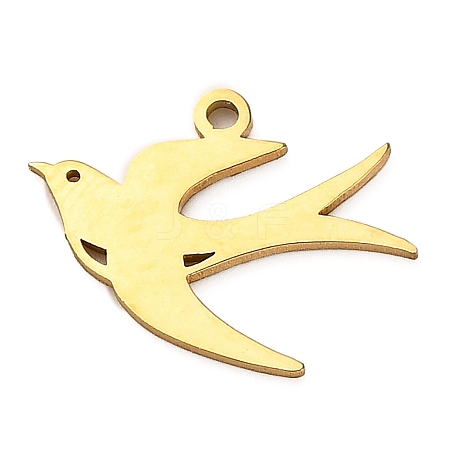 304 Stainless Steel Pendants STAS-M117-02E-G-1