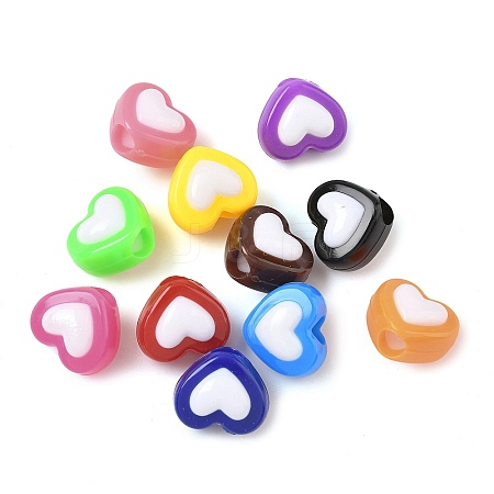 Opaque Acrylic Beads X-OACR-D309-09-1