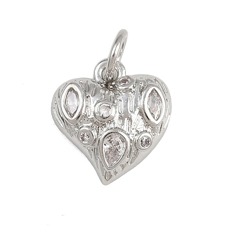 Brass Micro Pave Cubic Zirconia Pendants KK-A269-05P-1