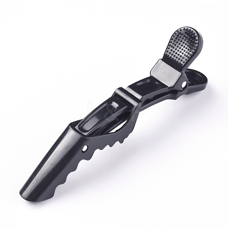 Plastic Alligator Hair Clips OHAR-WH0016-14-1