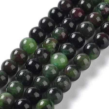 Dyed Natural Malaysia Jade Beads Strands G-G021-02A-06-1