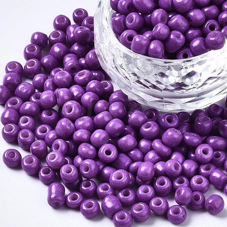 6/0 Glass Seed Beads SEED-S058-A-F454-1