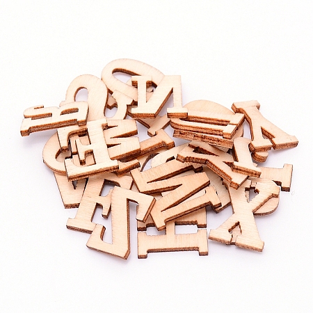 Chinese Cherry Wood Letter A~Z DIY-WH0204-90-1