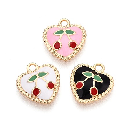 Alloy Enamel Pendants PALLOY-T092-33G-1