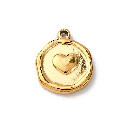 304 Stainless Steel Pendants STAS-I348-02G-02-1