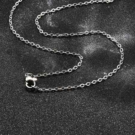 Tarnish Resistant 304 Stainless Steel Women Chain Necklaces X-NJEW-C079-01C-1