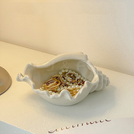 Conch Ceramics Jewelry Plates WG73918-11-1