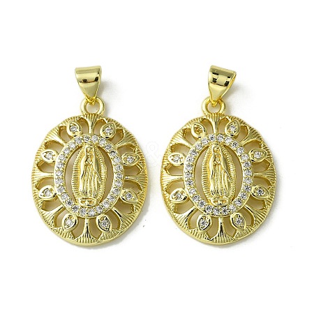 Brass Micro Pave Cubic Zirconia Pendants KK-H472-53J-G-1