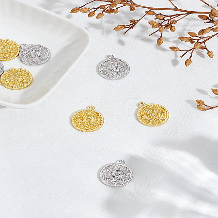 8Pcs 2 Styles Alloy Pendants PALLOY-LP0005-99-1