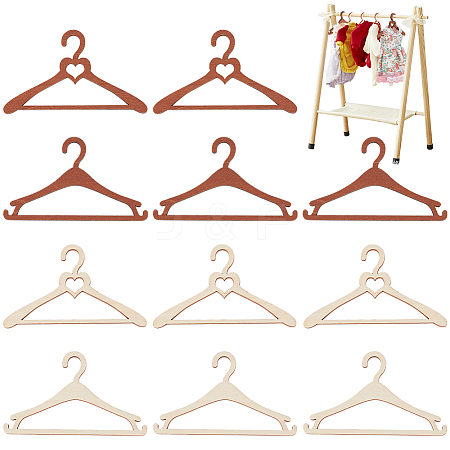 24Pcs 4 Styles Unfinished Wooden WOOD-BC0001-39-1