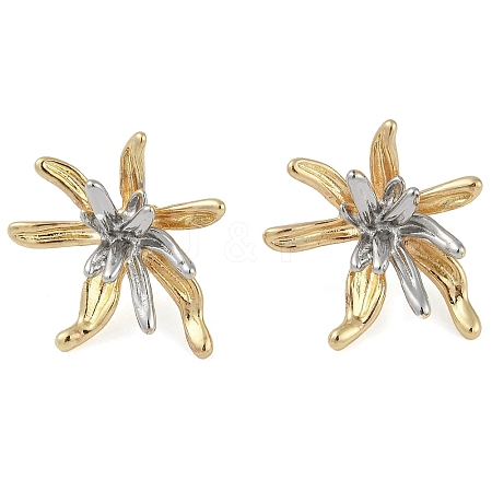 Brass Stud Earring EJEW-Q387-02GP-1