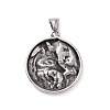 304 Stainless Steel Pendants X-STAS-J039-15AS-2