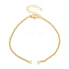 Brass Box Chain Bracelet Making KK-CBADBBF-01G-1