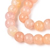 Baking Paint Crackle Glass Beads Strands GLAA-Q106-03A-10-3